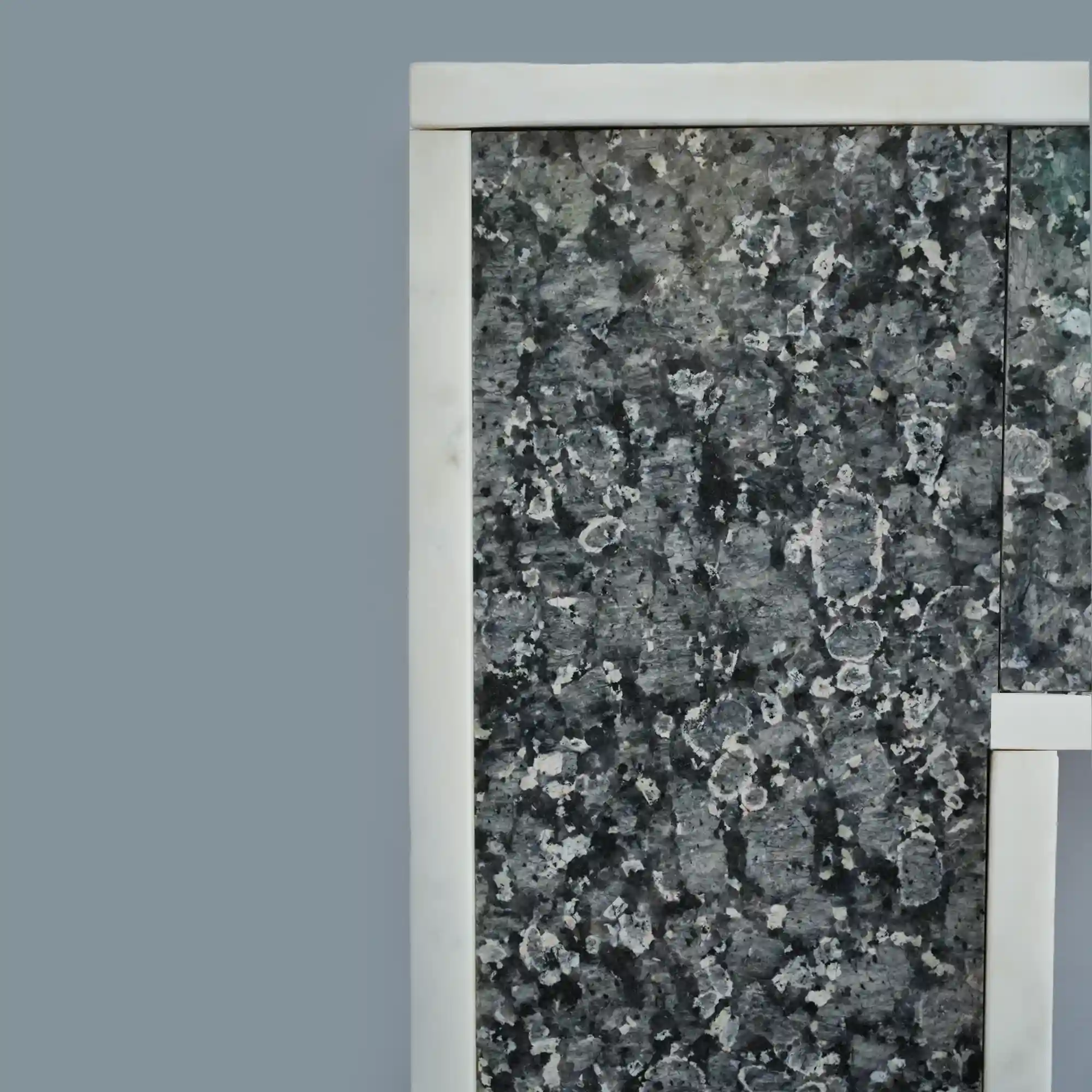Snow Leopard Mantel Side Edges Universal Exports Jodhpur Marble Fireplace