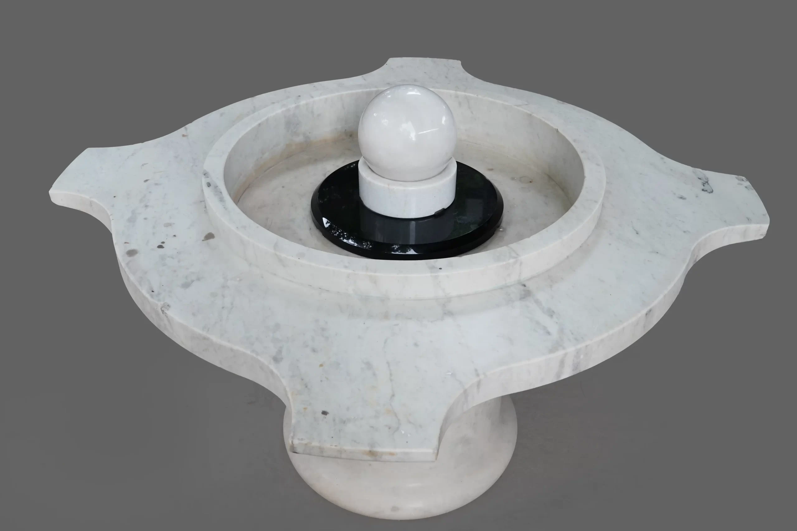 Universal Exports Lotus White Marble Fountain