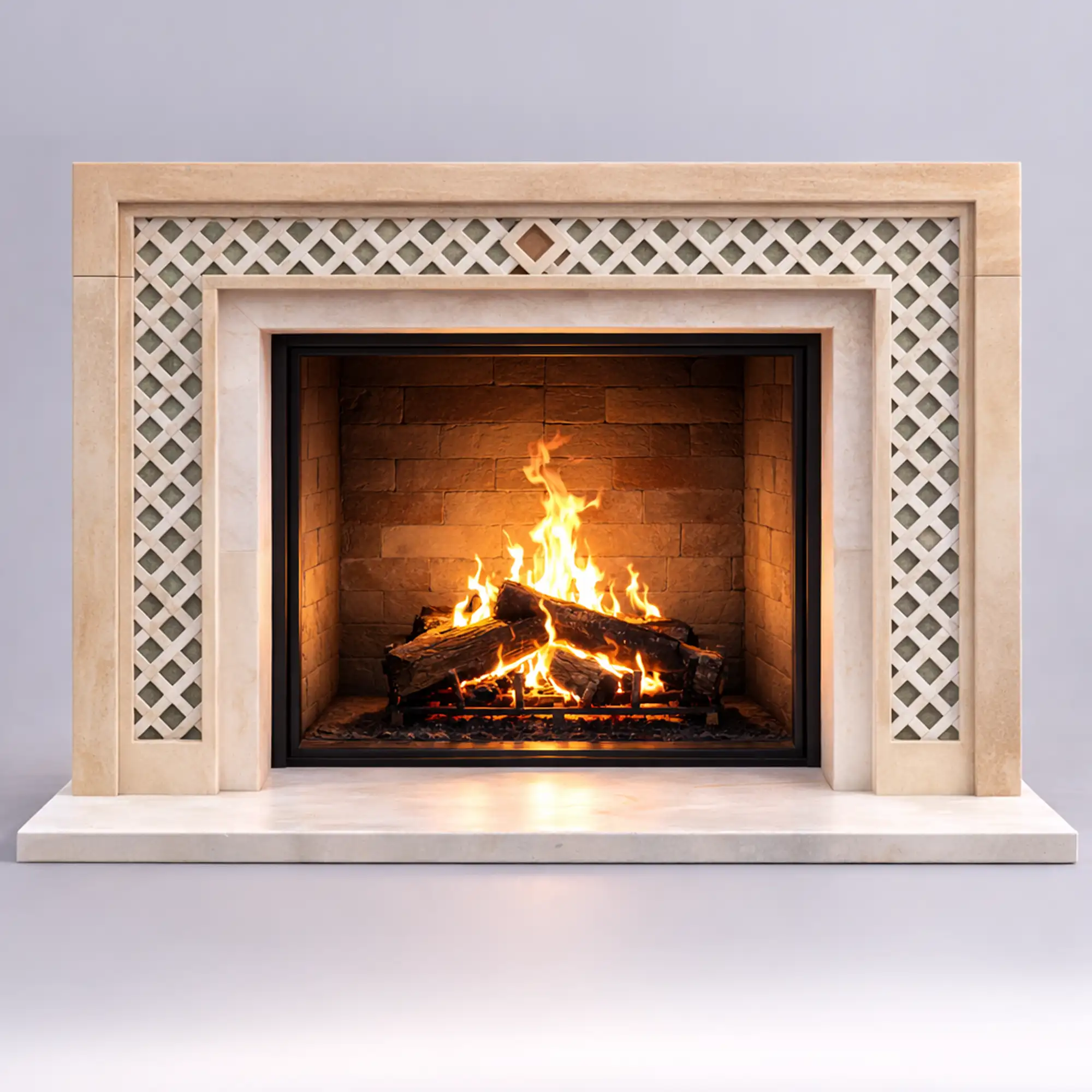 Aristo Brown Fireplace Mantel Surround Universal Exports India