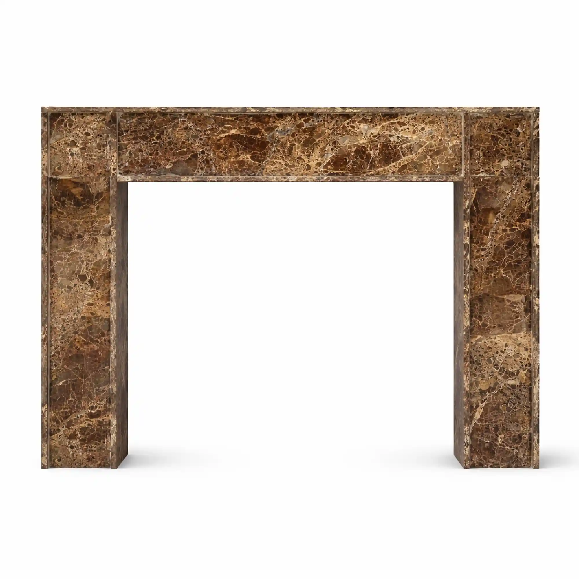 Dark Emperador Marble Fireplace Mantel Surround Universal Exports