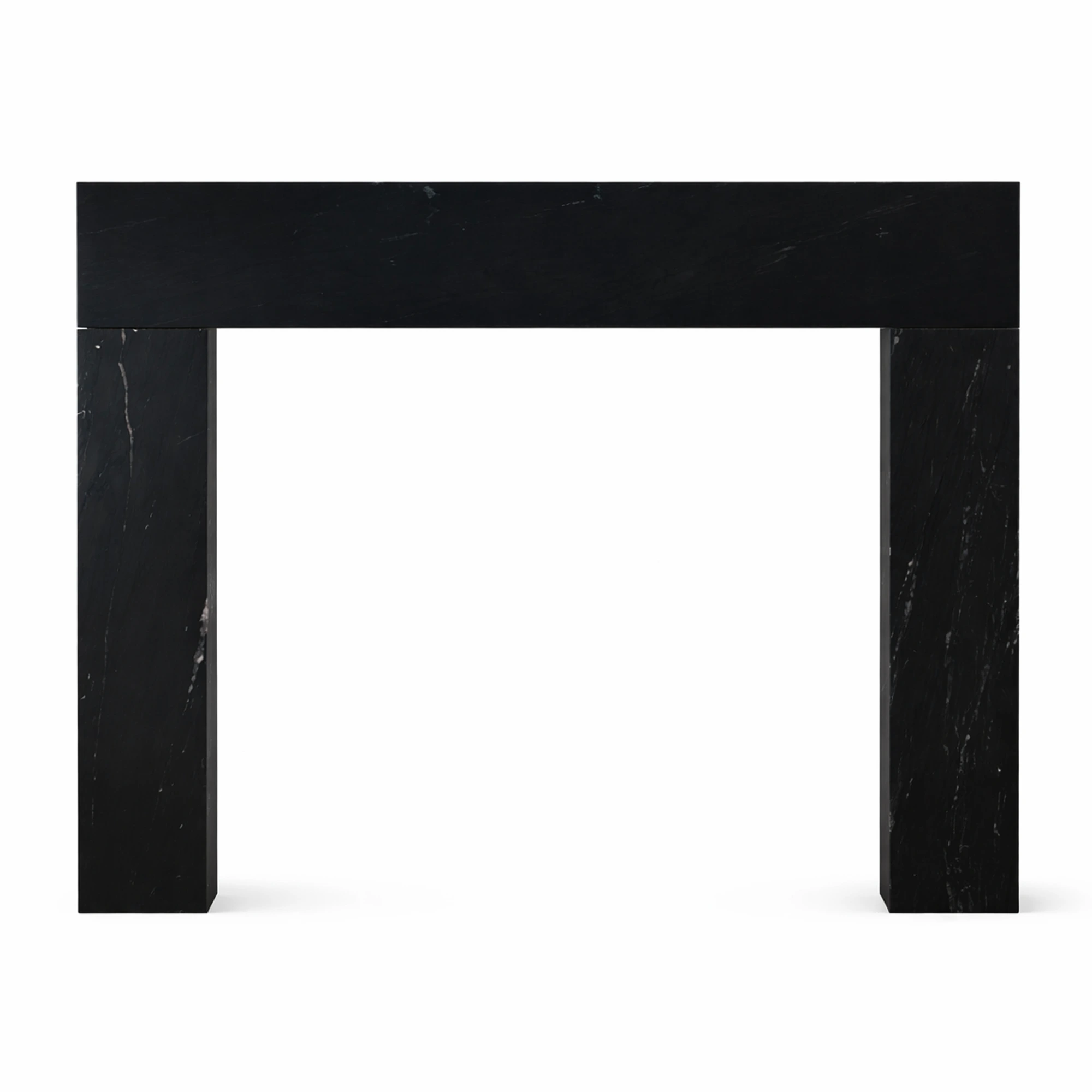Noir Black Marble Fireplace Mantel Surround Universal Exports