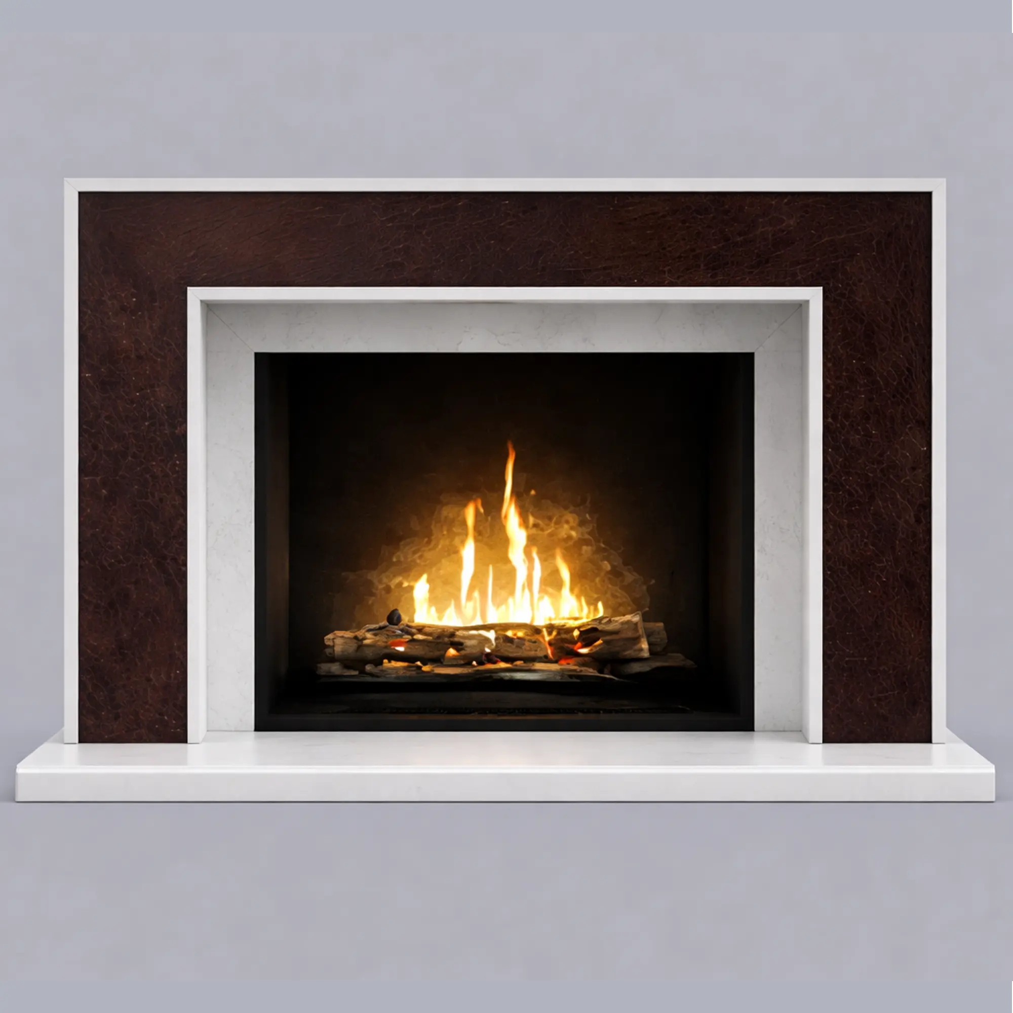 Rosso Imperial Fireplace Mantel Surround Universal Exports India